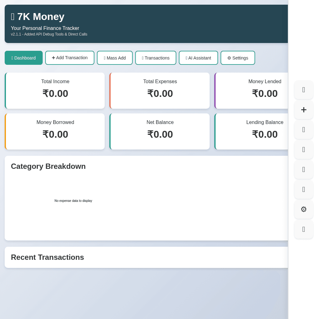 7K Money Manager