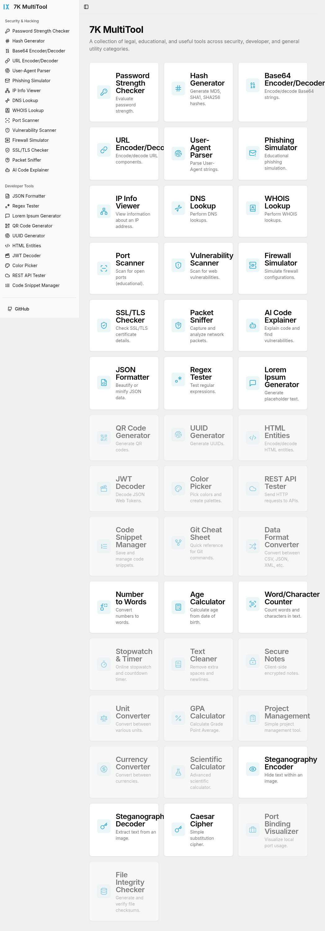 7K Dev Tools