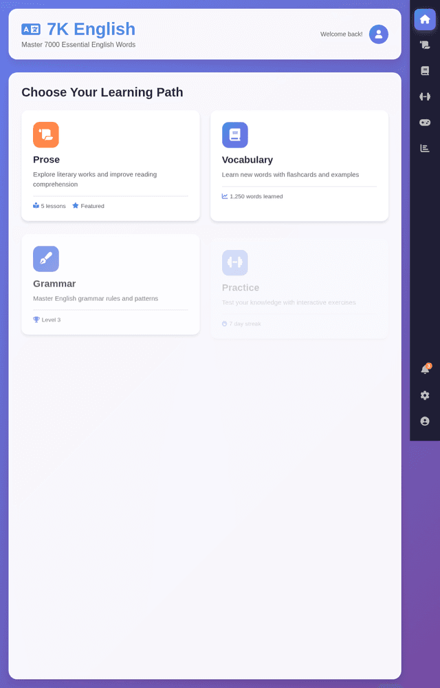 7K English screenshot